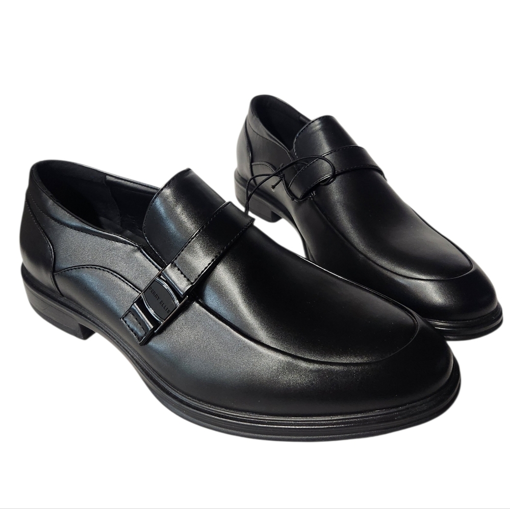 NEW Perry Ellis Portfolio Black Ultra Foam Dress Shoes